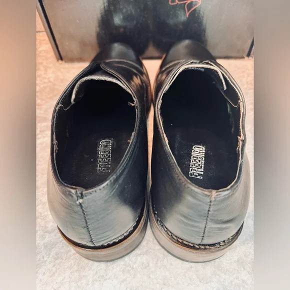 Freebird Men's Detrick Oxford Dress Slip On Leather Low Heel Black Size 10. - Picture 7 of 12